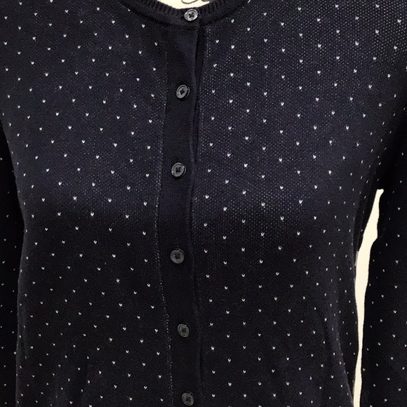 🆕 LIZ CLAIBORNE “Greener Pastures” Stripes & Dots Short Cardigan Button Down - Picture 3 of 12
